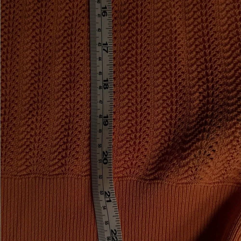 J.Crew Women’s Orange Textured Knit Sweater Size S
